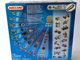 the box is open to show the contents of a toy vehicle set