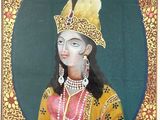 an image of a painting of a woman in a yellow dress
