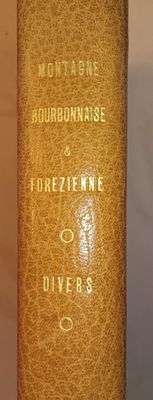 la couverture d'un livre marron orné d'une inscription dorée