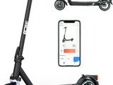 an image of an electric scooter with a smart phone next to it