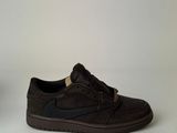 nike air jordan 1 low black / black - dark brown