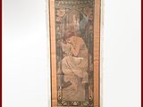 une photo d'un tableau représentant une femme assise sur une chaise