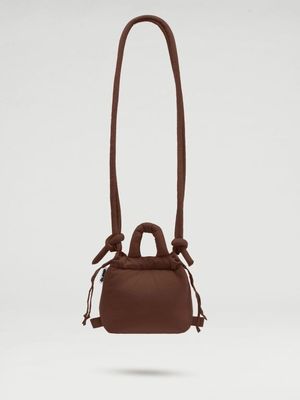 the mini bucket bag in brown