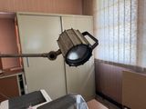 a lamp that is sitting on top of a desk