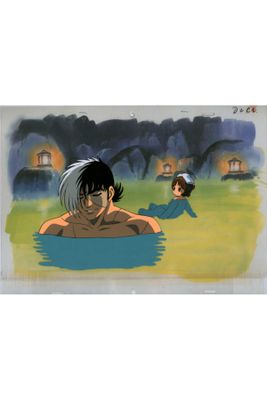an image of a man and a woman in a pool of water