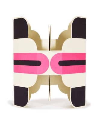 an image of a pink and black cuff bracelet on a white background