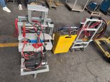 many different types of electrical equipment on the ground
