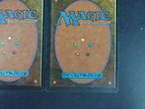two decks of magic the gathering deck cards on a table