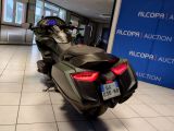 a motorcycle that is parked inside of a building
