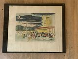 a picture of a painting hanging on the wall