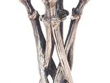 a silver candle that is sitting on a table