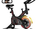 a close up of a stationary exercise bike on a white background