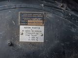 a plaque on the back of a motorcycle that says aston martin