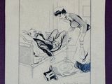 an image of a drawing of a man and woman in bed
