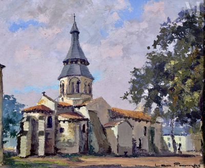 Léopold PERNES (1912-1980) Eglise