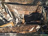 a suitcase that has some sort of items inside of it