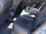 the back seats of a car with a remote control in it