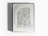 an image of a painting of a rock on a white surface