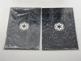 two star wars merchandise bags on a white surface