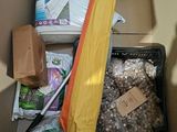 a box full of items that are inside of it