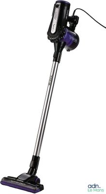 a close up of a vacuum cleaner on a white background