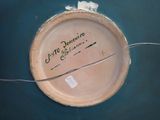 a picture of a plate that has a message on it