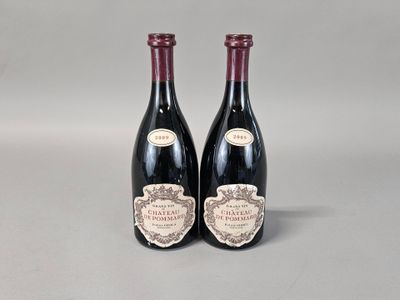 deux bouteilles de vin posées l'une à côté de l'autre sur une table