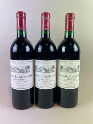 3 btls Château Lalande-Borie 1985 - Saint-Julien (capsules t…