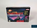 the box for the game soulblazer is empty and ready to be played