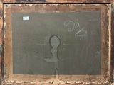 an old picture of a child ' s drawing on a chalkboard