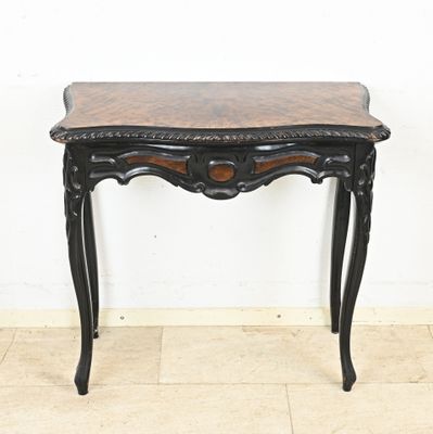 an image of a small table with a marble top