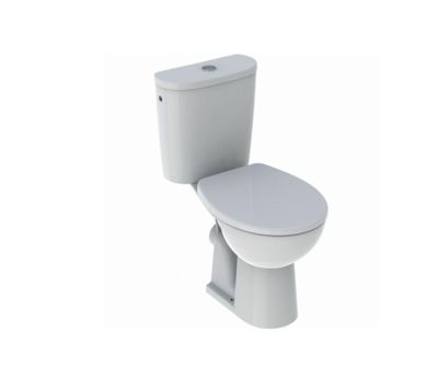 des toilettes blanches sur fond blanc