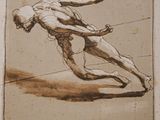 an image of a drawing of a man on a tight rope