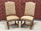 pair of upholstered dining chairs with upholstered upholstered upholstered upholstered upholstered upholstered upholstered upholstered