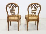 pair of antique cane back chairs with cane backs and cane backs