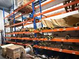 a large rack with many different types of pipes and pipes