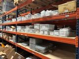 many boxes and boxes on the shelves in the warehouse