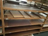a lot of shelves that have different types of wood on them