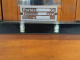 a picture of a glass door with a sign on it