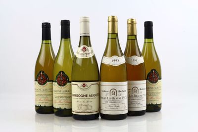 Réunion de 6 de vin de Bourgogne divers, bon état : - 2 bout…