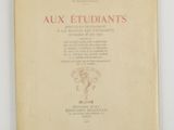 an old book with a picture of an elephant on it ' s cover