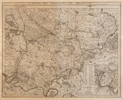une vieille carte de l'Angleterre avec les routes et les villes