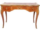 an image of a wooden desk with a drawer on top of it