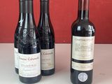 plusieurs bouteilles de vin sont alignées sur une table