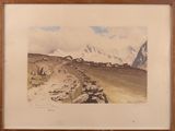 a picture of a picture of a mountain range