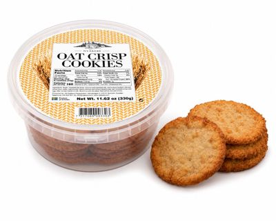 une boîte de biscuits à l'avoine à côté d'une boîte de biscuits