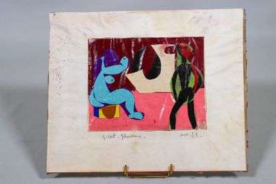 une image représentant un tableau où l'on voit un homme et une femme assis sur une chaise