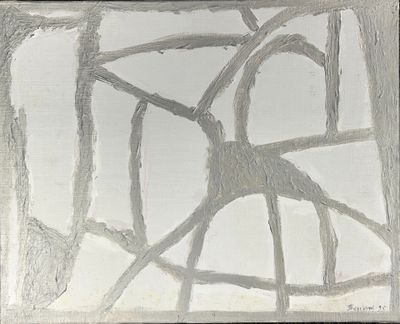 une photo d'une photo d'un tableau sur le mur