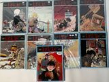a lot of comics on the wall of this room