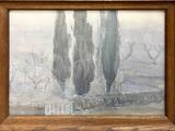 a picture of a picture of a painting of a landscape